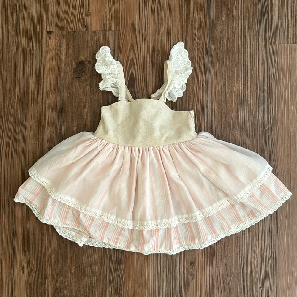 Smocked Sweets 2/3 Pinks and Neutrals Dress